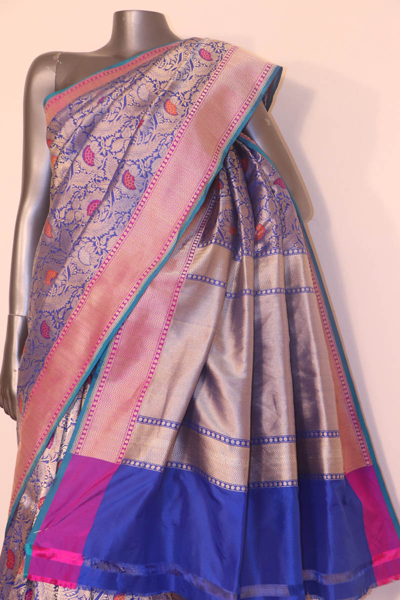 Designer Grand Meenakari Banarasi Silk Saree